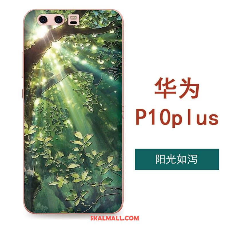 Huawei P10 Plus Skal Hängsmycken Mobil Telefon Blommor Mjuk Konst Billig