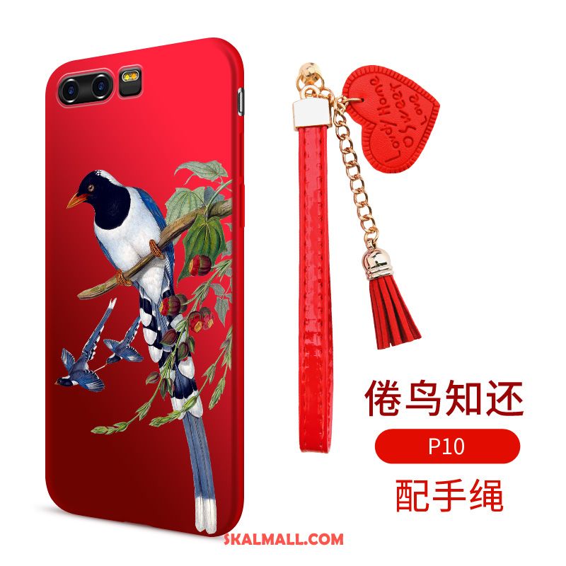Huawei P10 Skal Fallskydd Mjuk Mobil Telefon Röd Trend Fodral Billigt
