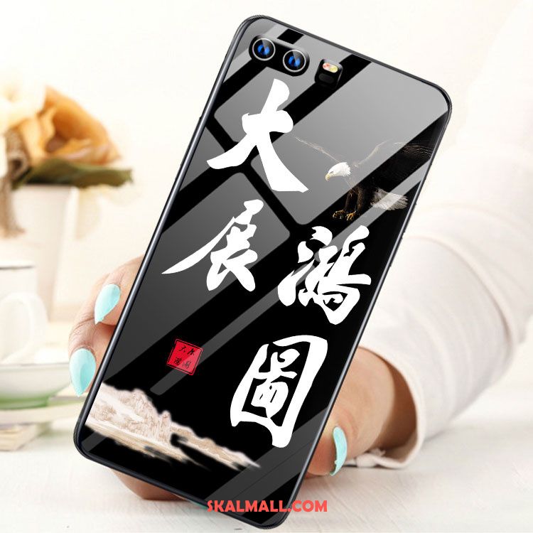 Huawei P10 Skal Mobil Telefon Härdning Glas Blå Hängsmycken Till Salu