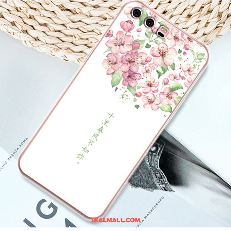 Huawei P10 Skal Mobil Telefon Support Mjuk Rosa Fodral Billigt