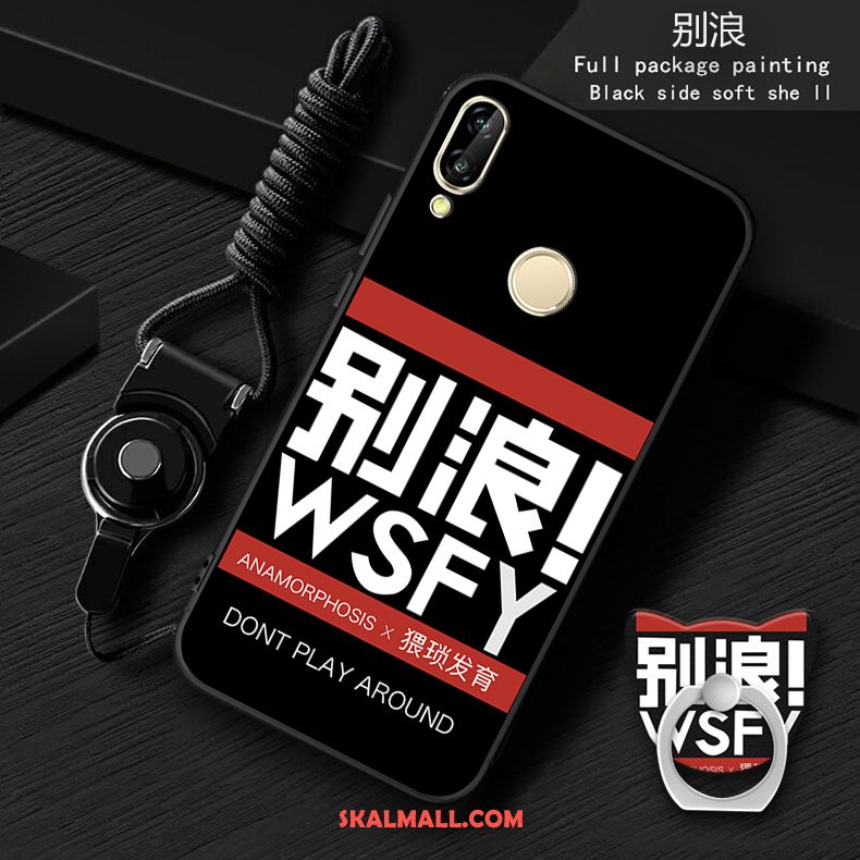 Huawei P20 Lite Skal Fallskydd Vit Mobil Telefon Ungdom Mjuk Fodral Billig