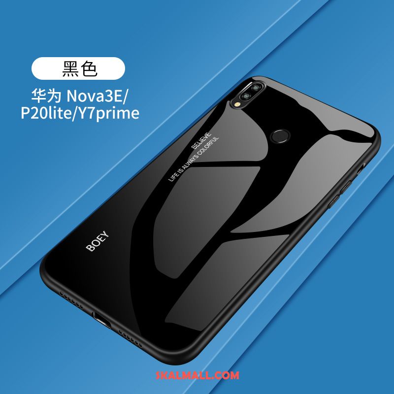 Huawei P20 Lite Skal Härdat Glas Gul Ungdom Skydd Mobil Telefon Fodral Köpa