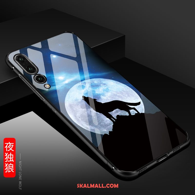 Huawei P20 Pro Skal Kreativa Blå Glas Personlighet Fallskydd Rea