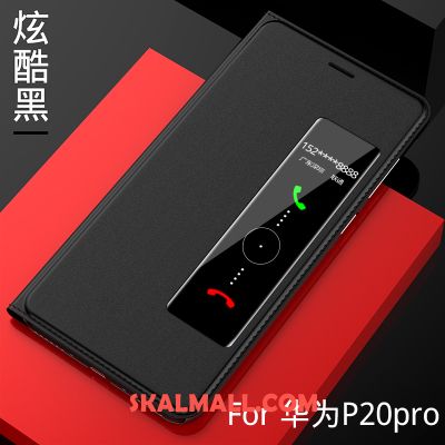 Huawei P20 Pro Skal Skydd Dvala Mobil Telefon Täcka Läderfodral Billig