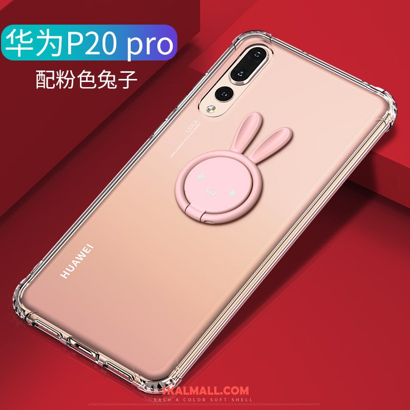Huawei P20 Pro Skal Transparent All Inclusive Mobil Telefon Trend Varumärke Rosa På Nätet