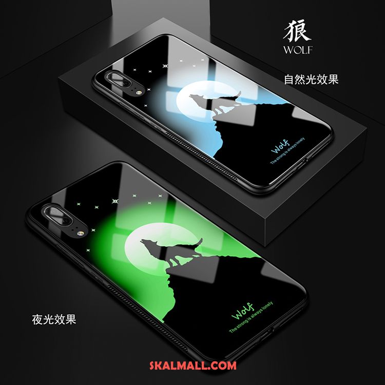 Huawei P20 Skal Bakre Omslag Kreativa Fallskydd Trend Varumärke Lysande Köpa
