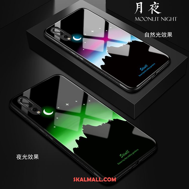 Huawei P20 Skal Bakre Omslag Kreativa Fallskydd Trend Varumärke Lysande Köpa