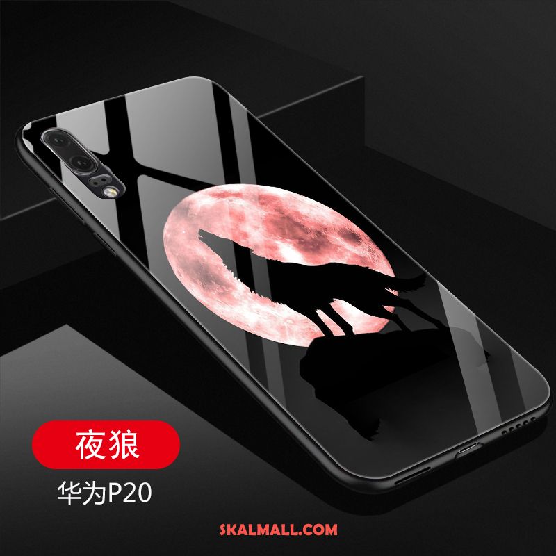 Huawei P20 Skal Glas Fallskydd Trend Mobil Telefon Purpur Billiga