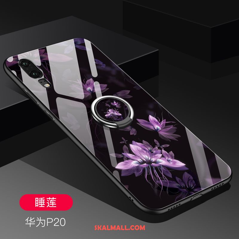 Huawei P20 Skal Glas Mjuk Trend Mobil Telefon Blå Butik