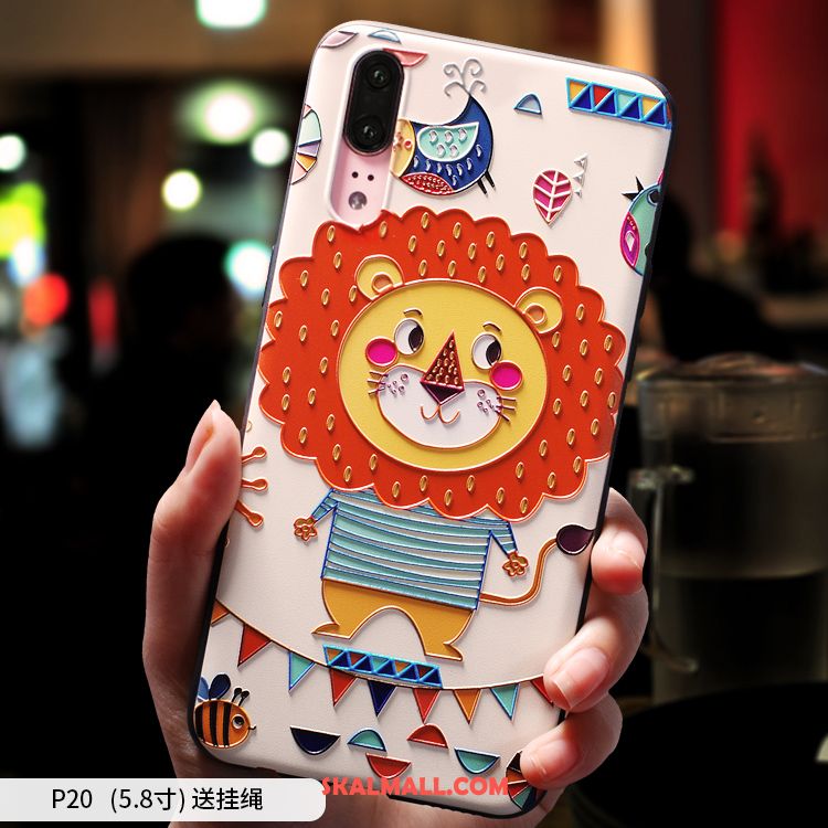 Huawei P20 Skal Silikon Skydd Mjuk Mobil Telefon Rosa Billig