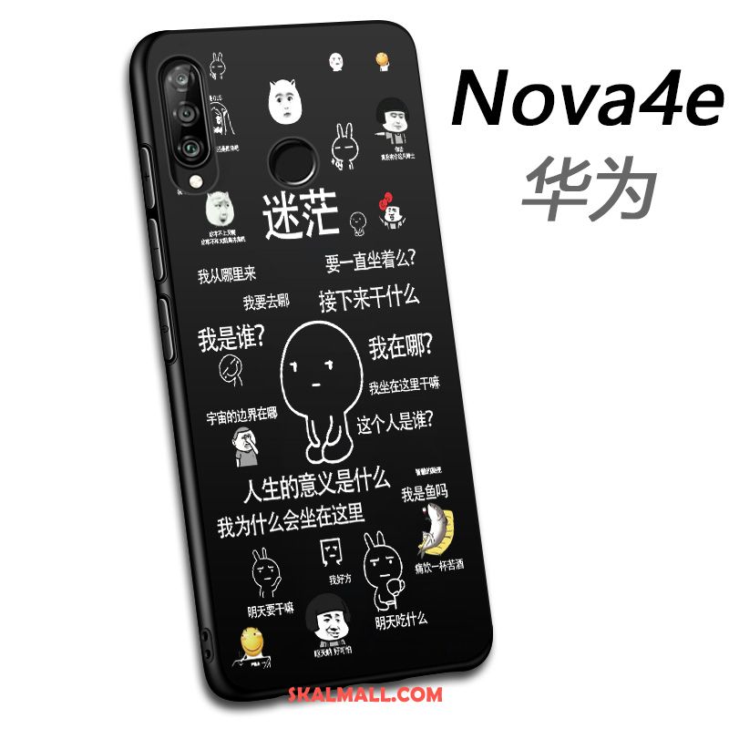 Huawei P30 Lite Skal Vacker Mjuk Skydd Svart Mobil Telefon På Nätet