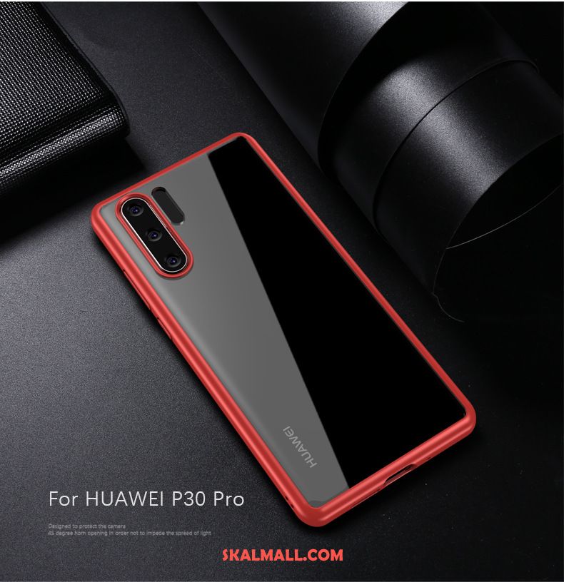 Huawei P30 Pro Skal Mjuk Transparent Skydd Blå Net Red Rea