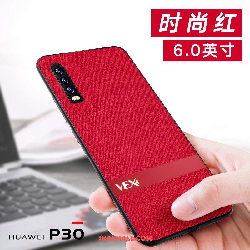 Huawei P30 Skal Fallskydd Net Red Kreativa Trend Varumärke Röd Till Salu