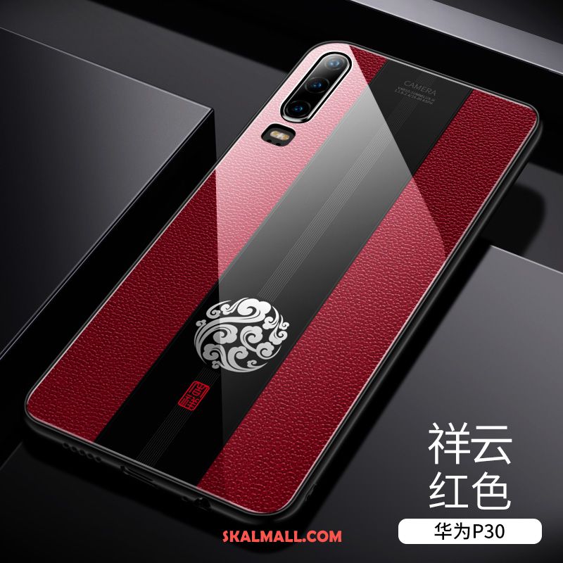 Huawei P30 Skal Kreativa Personlighet Grön Mobil Telefon Glas Fodral Köpa