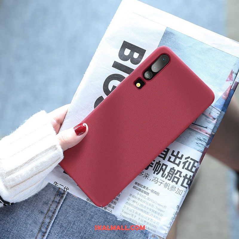 Huawei P30 Skal Mobil Telefon Enkel Par Net Red Ljus Rabatt