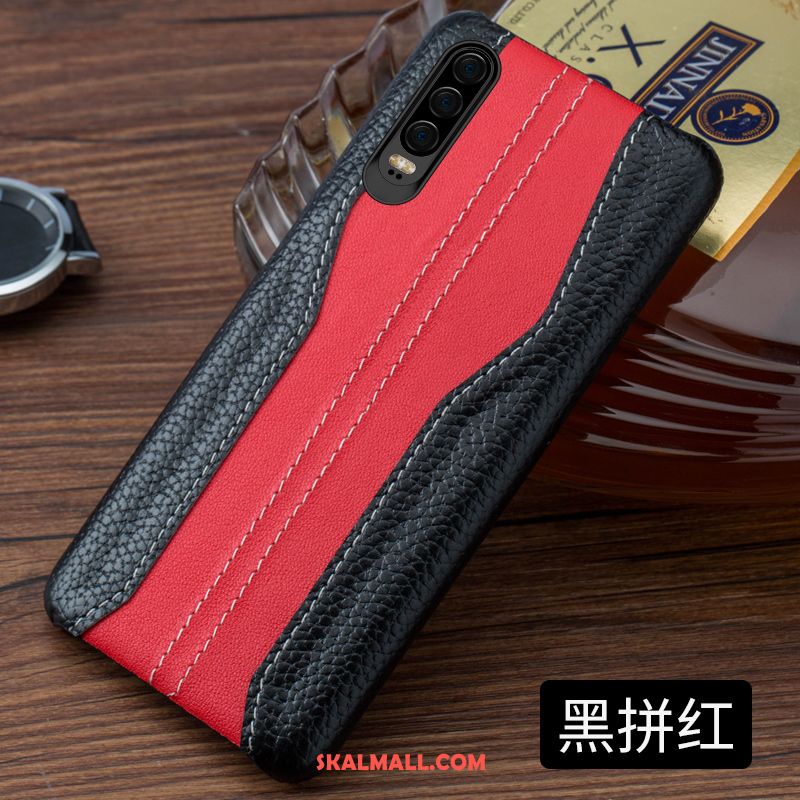 Huawei P30 Skal Sy Röd Mobil Telefon Lyxiga Kreativa Fodral Rea