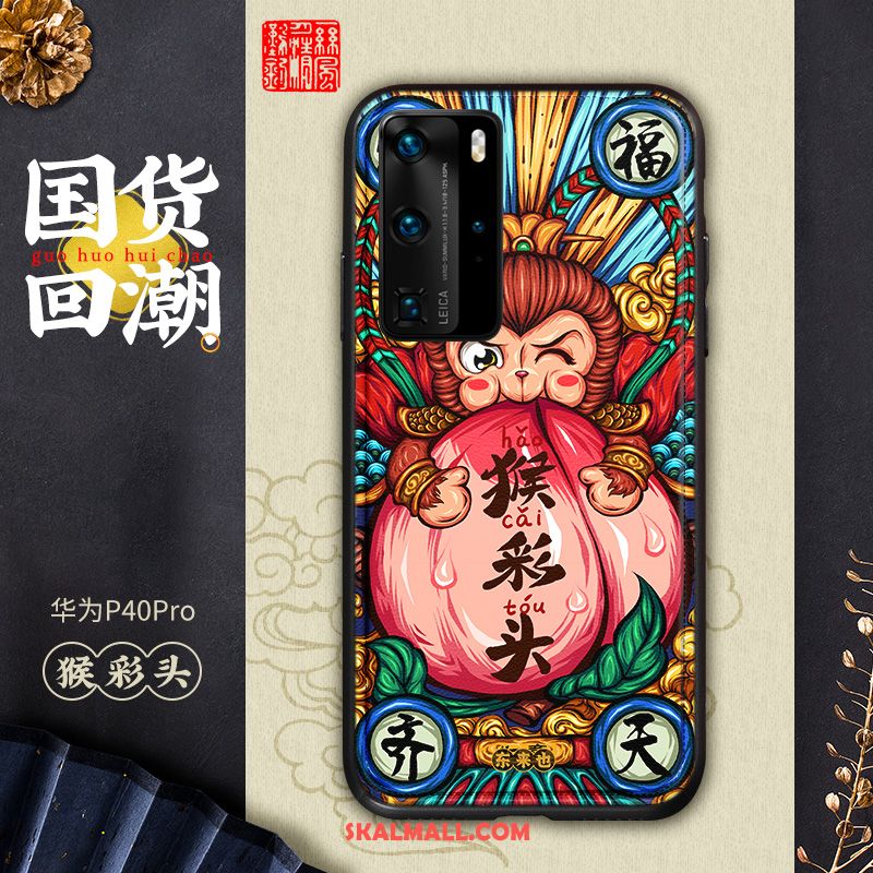 Huawei P40 Pro Skal Fallskydd Färg Par Kinesisk Stil Kreativa Billiga