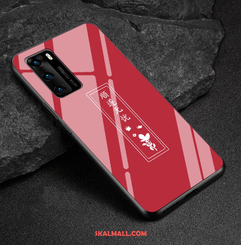 Huawei P40 Skal All Inclusive Glas Ny Net Red Fallskydd Billigt