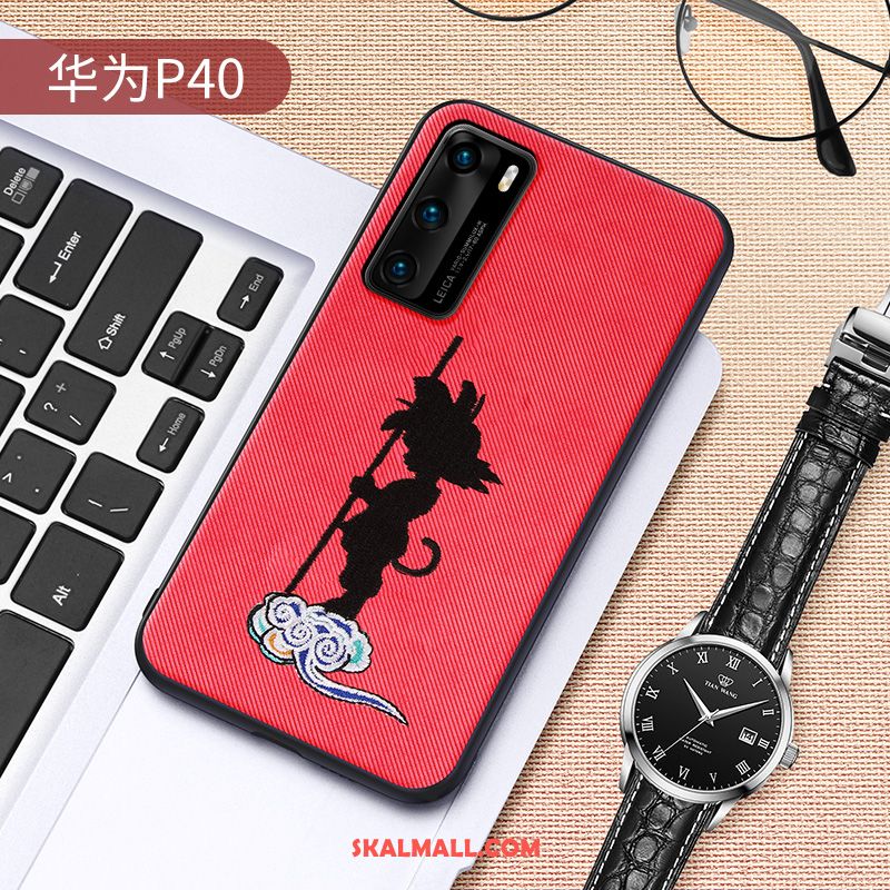 Huawei P40 Skal Slim All Inclusive Svart Kinesisk Stil Mobil Telefon Rea