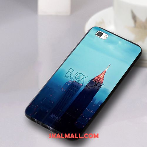 Huawei P8 Lite Skal Mobil Telefon Mjuk Nubuck Silikon Ljusblå Billigt