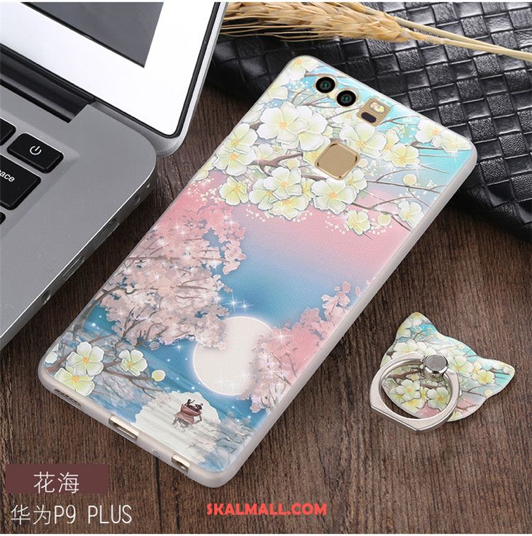 Huawei P9 Plus Skal Mobil Telefon Skydd Pu Mjuk Färg Fodral Billigt
