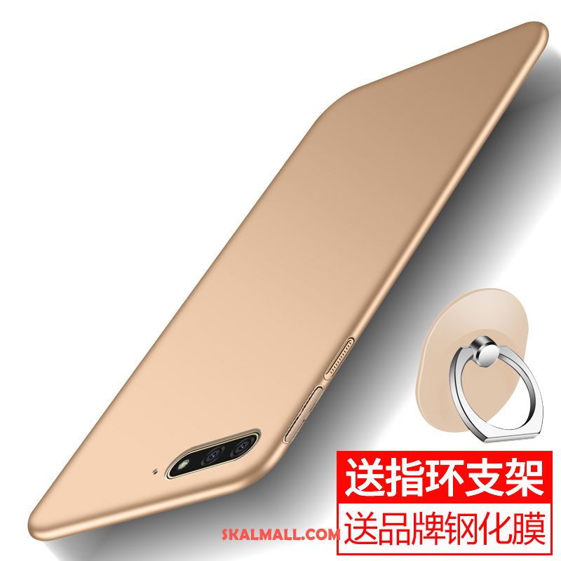 Huawei Y6 2018 Skal Härdning Guld Ring Enkel Support Till Salu