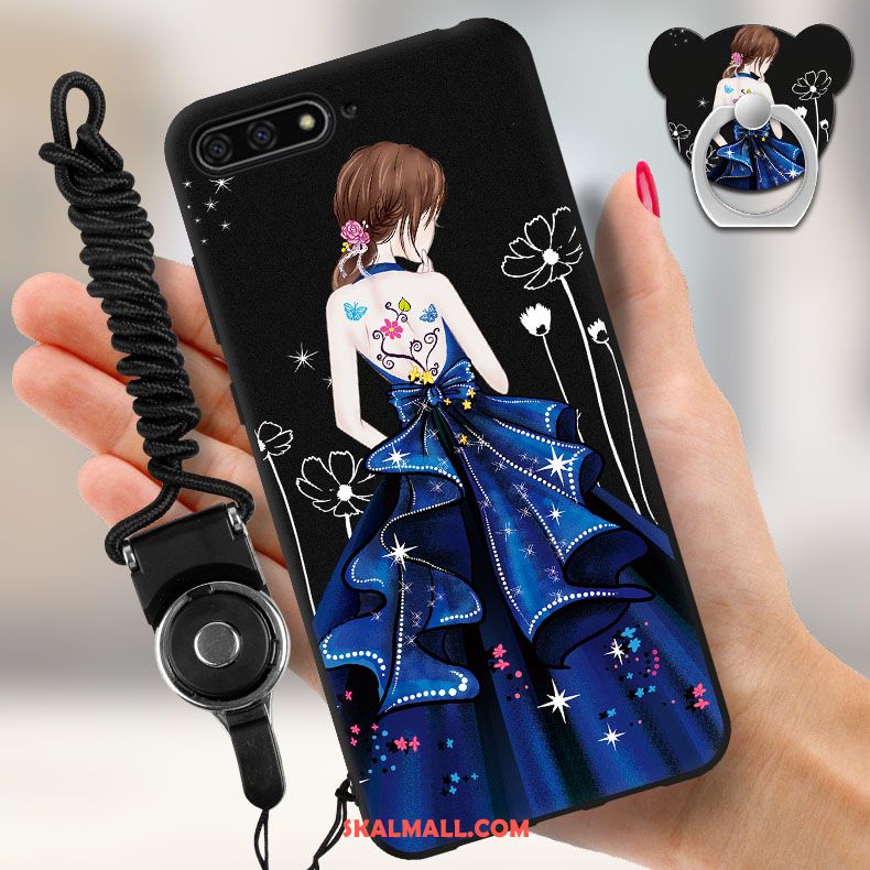 Huawei Y6 2018 Skal Mjuk Mobil Telefon Blå Skydd Online