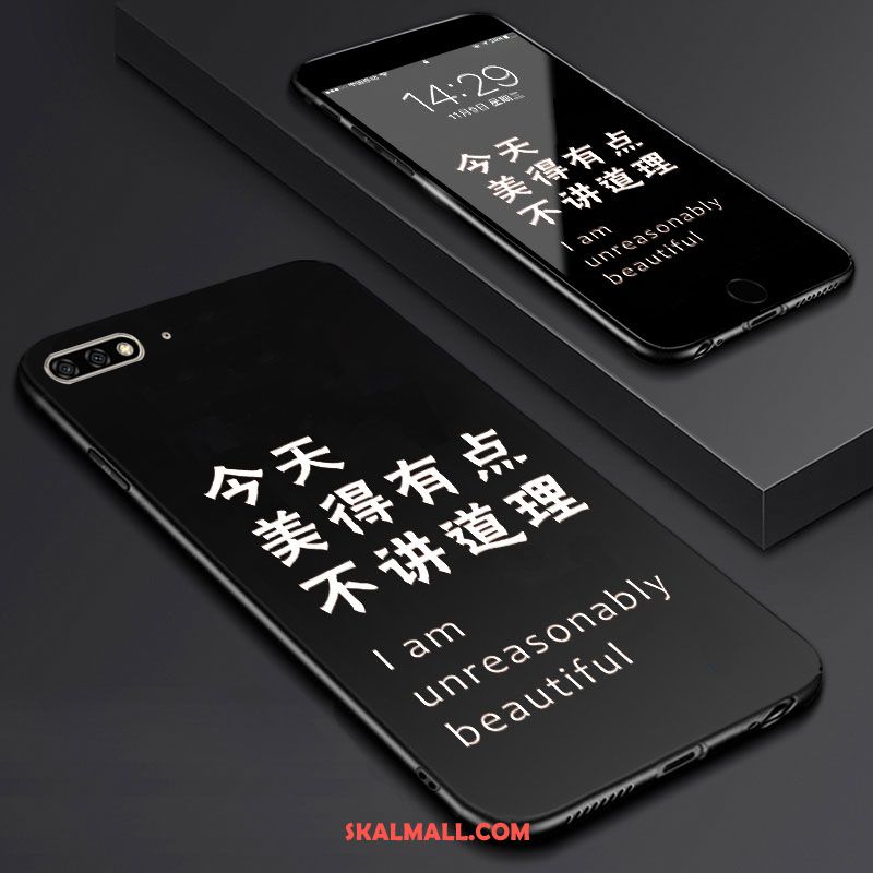 Huawei Y6 2018 Skal Mobil Telefon Mjuk Svart Konst Härdning Billigt