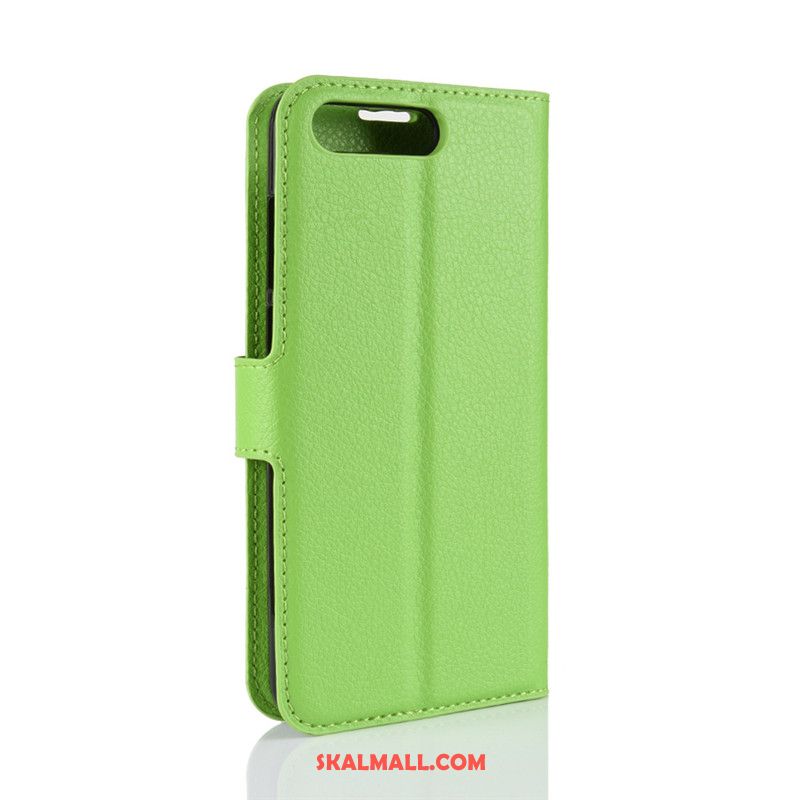 Huawei Y6 2018 Skal Plånbok Täcka Skydd Grön Mobil Telefon Butik
