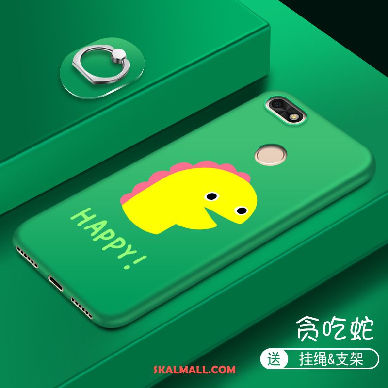 Huawei Y6 Pro 2017 Skal Mjuk Färg Grön Tecknat Mobil Telefon Billigt