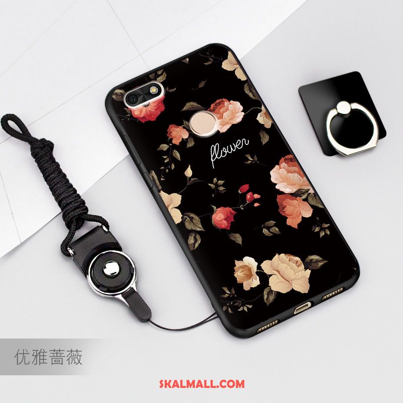 Huawei Y6 Pro 2017 Skal Skydd Mobil Telefon Blå Tecknat Rea