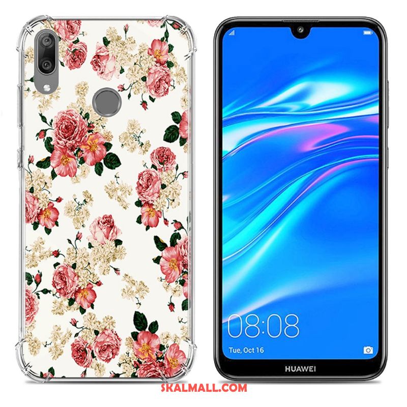 Huawei Y7 2019 Skal Mobil Telefon Fallskydd Pratkvarn Trend Silikon Fodral Rea
