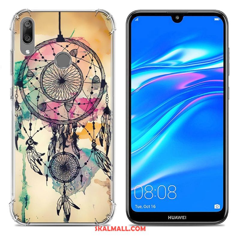 Huawei Y7 2019 Skal Mobil Telefon Fallskydd Pratkvarn Trend Silikon Fodral Rea