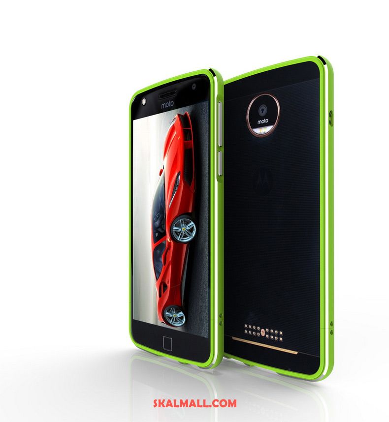 Moto Z2 Play Skal Fallskydd Frame Grön Mobil Telefon Metall Till Salu