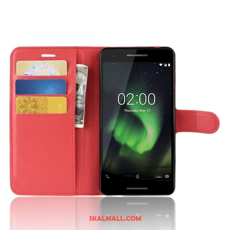 Nokia 2.1 Skal Läderfodral Plånbok Trend Fallskydd Mobil Telefon Billigt