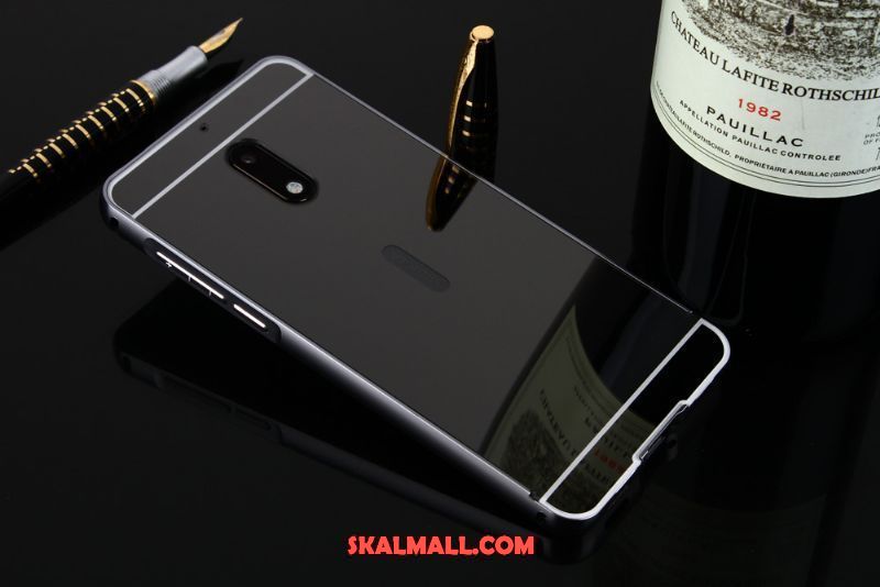 Nokia 6 Skal Metall Mobil Telefon Guld Skydd Härdning Billigt