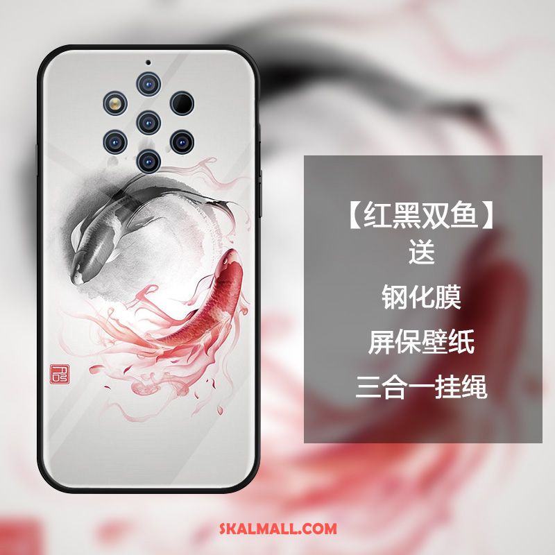 Nokia 9 Pureview Skal Kinesisk Stil Glas All Inclusive Personlighet Skydd Fodral Köpa