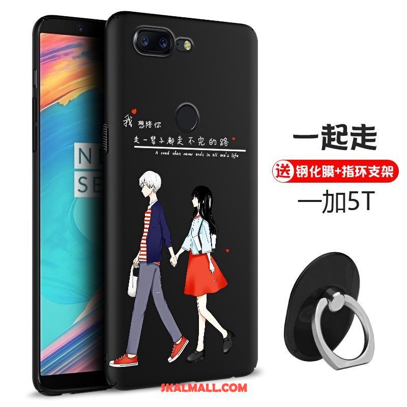 Oneplus 5t Skal Kinesisk Stil Röd Fallskydd Tredimensionell Mobil Telefon Fodral Billig