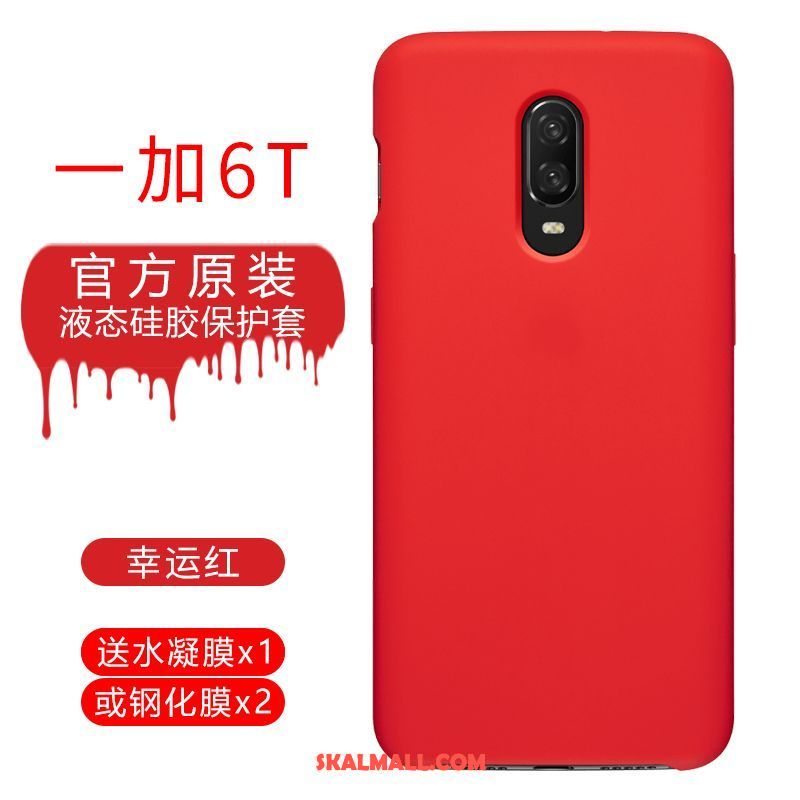 Oneplus 6t Skal All Inclusive Skydd Ny Fallskydd Net Red Billigt
