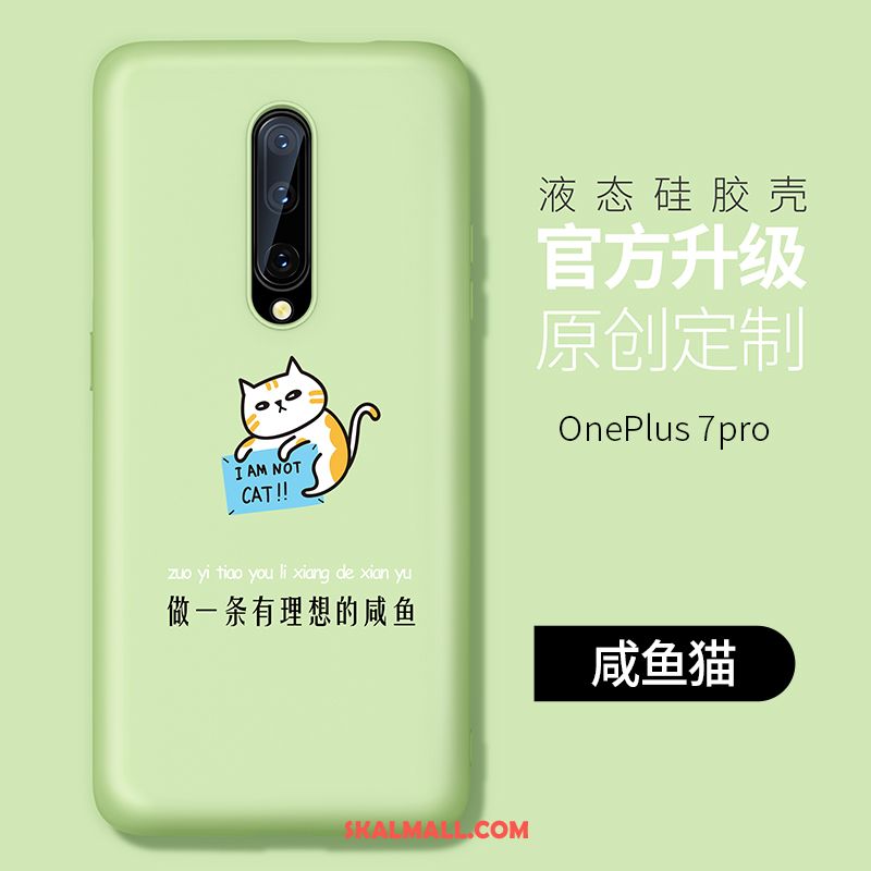 Oneplus 7 Pro Skal Silikon Mobil Telefon Net Red Mjuk Grön Rea