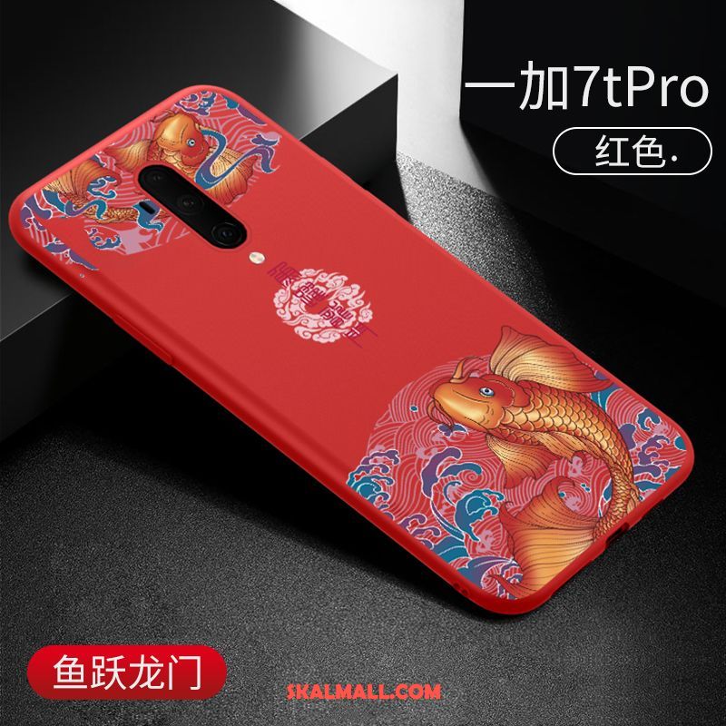 Oneplus 7t Pro Skal Kinesisk Stil Retro Net Red Silikon Högt Utbud Fodral Online