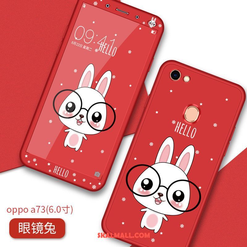 Oppo A73 Skal Mjuk All Inclusive Trend Röd Mobil Telefon Billigt