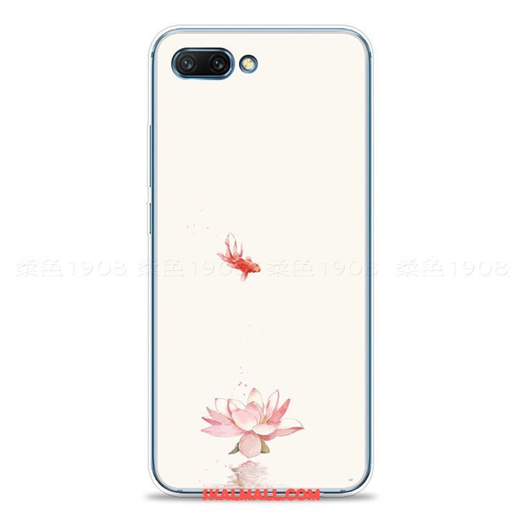 Oppo Ax5 Skal Mobil Telefon Kinesisk Stil Blommor Konst Silikon Butik