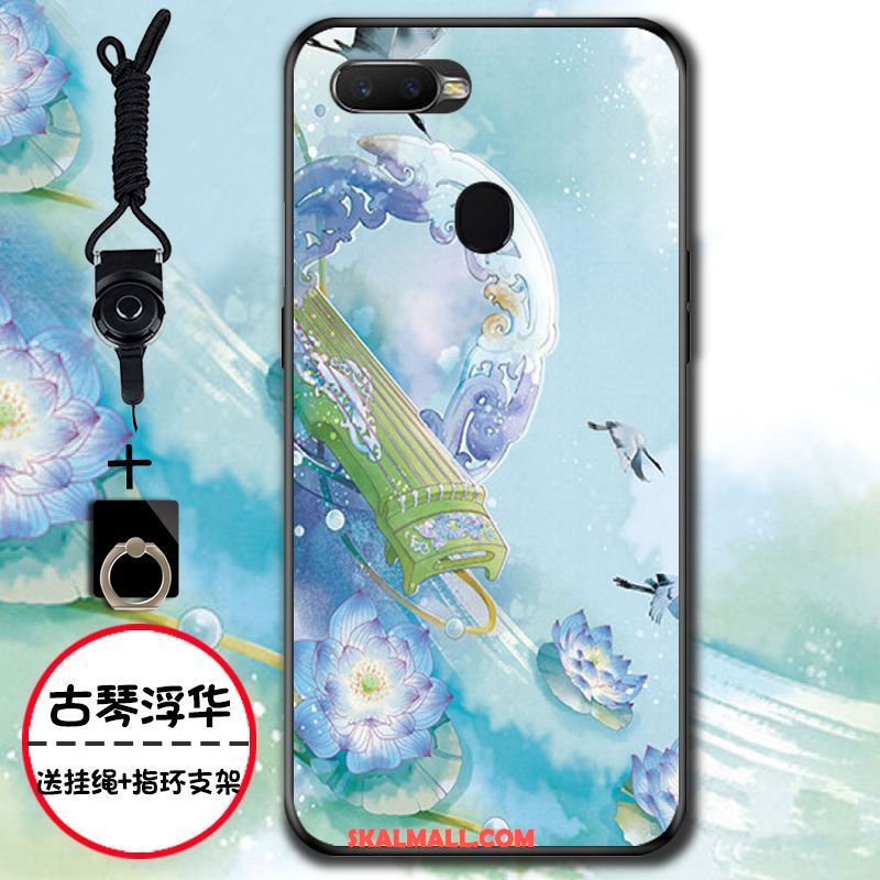 Oppo F9 Starry Skal Retro Kinesisk Stil Blommor Bläck Målning Mobil Telefon Billig