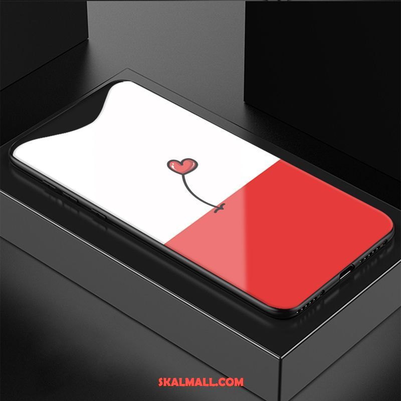 Oppo Find X Skal Glas Net Red Enkel Mobil Telefon Spegel Rea