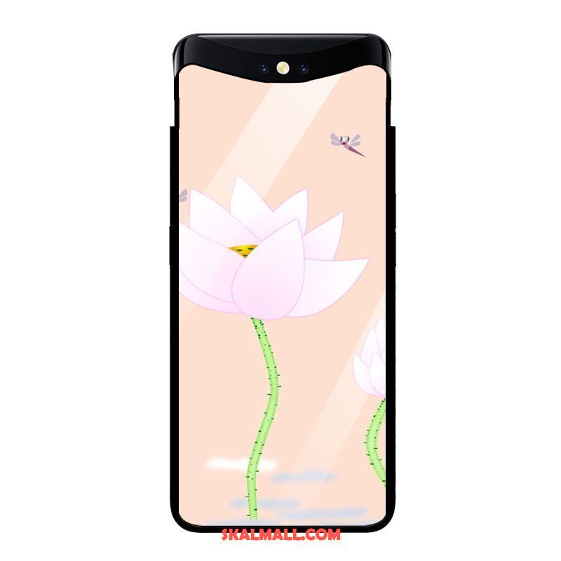 Oppo Find X Skal Kinesisk Stil Mobil Telefon Blommor All Inclusive Grön Fodral Rea