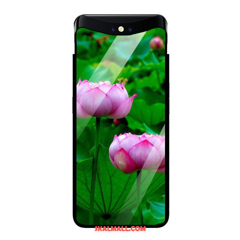 Oppo Find X Skal Kinesisk Stil Mobil Telefon Blommor All Inclusive Grön Fodral Rea