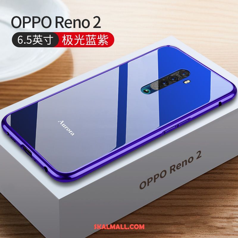 Oppo Reno 2 Skal Ny Slim Metall Glas All Inclusive Fodral Online