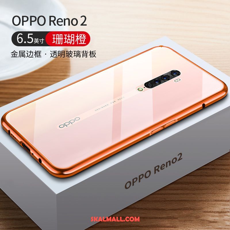 Oppo Reno 2 Skal Ny Slim Metall Glas All Inclusive Fodral Online
