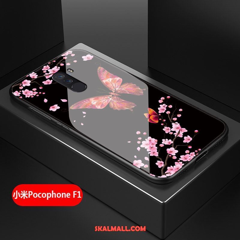Pocophone F1 Skal Mode Glas All Inclusive Personlighet Mobil Telefon Billig